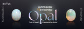 Australian Opal vs Ethiopian Opal comparison showing colour play, clarity, and visual differences in natural opal gemstones