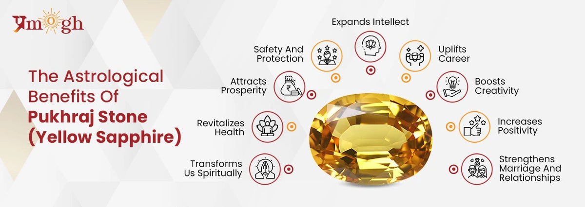 Astrological Benefits of Pukhraj Stone Yellow Sapphire Pramogh