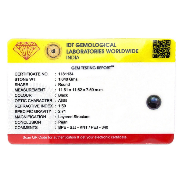 Black Pearl (Tahiti) - 8.2 Carat - Pramogh