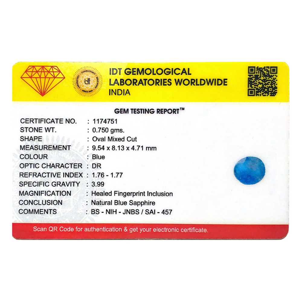 Blue Sapphire - 3.75 Carat - Pramogh