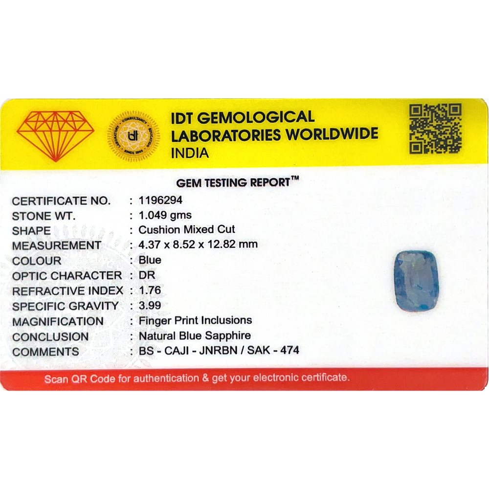 Blue Sapphire - 5.25 Carat