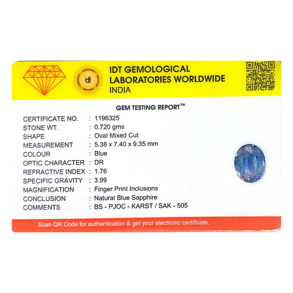 Blue Sapphire - 3.6 Carat