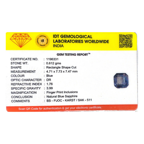 Blue Sapphire - 3.06 Carat