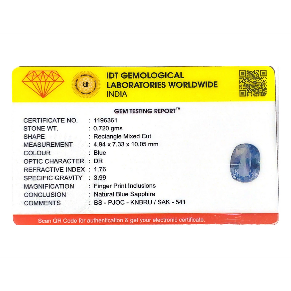 Blue Sapphire - 3.6 Carat