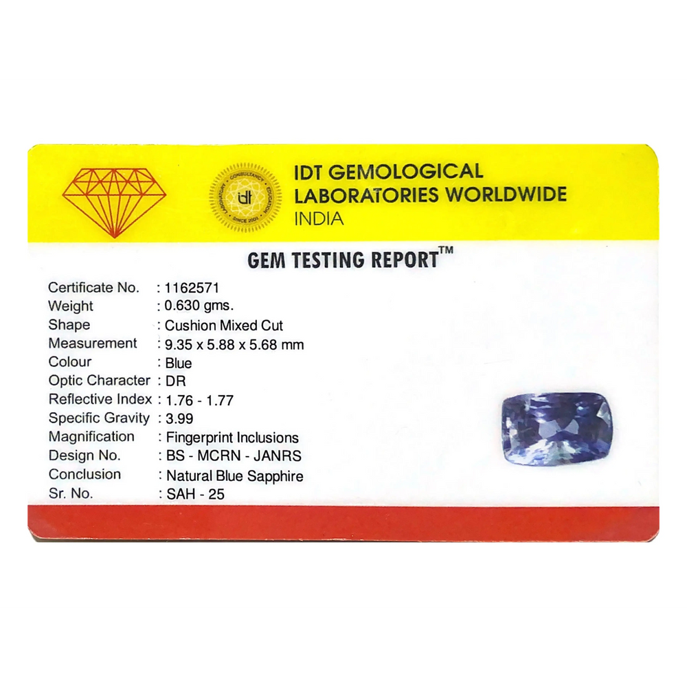Blue Sapphire - 3.15 Carat - Pramogh