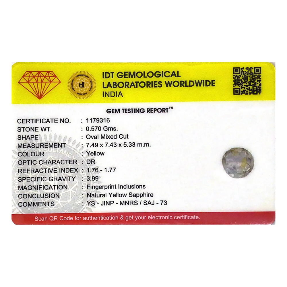 White Sapphire - 2.85 Carat - Pramogh