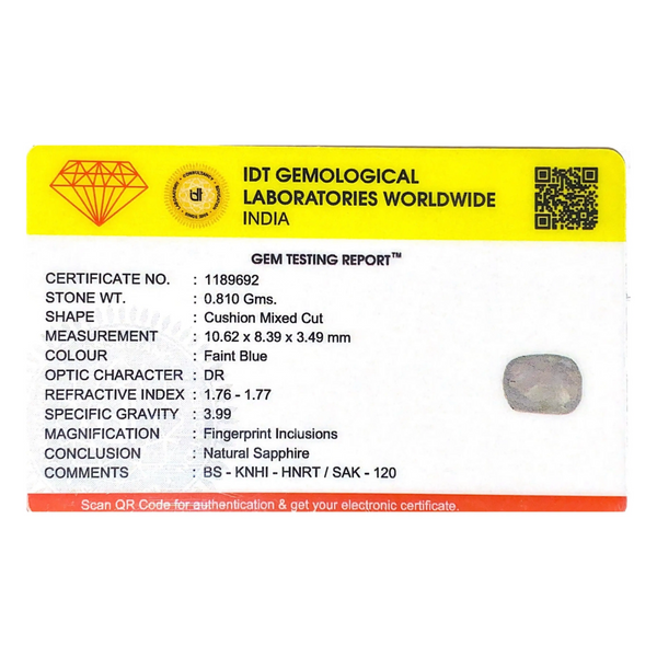 Blue Sapphire - 4.05 Carat