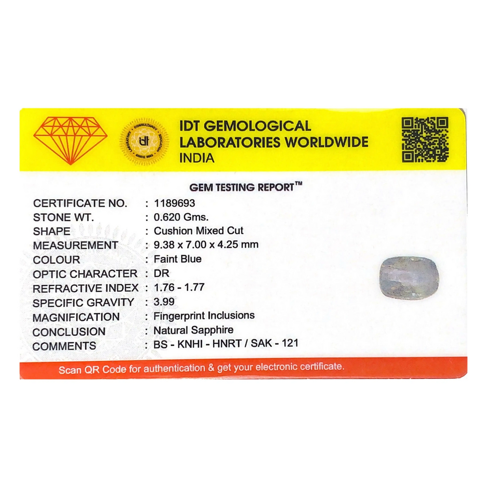 Blue Sapphire - 3.1 Carat
