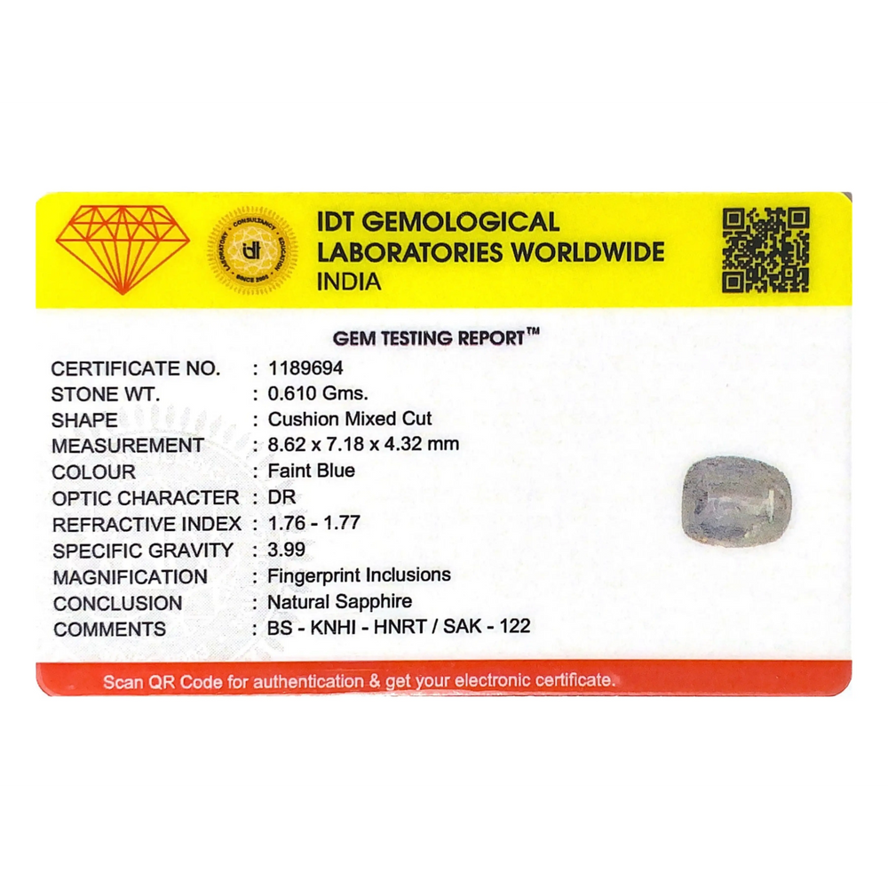Blue Sapphire - 3.05 Carat