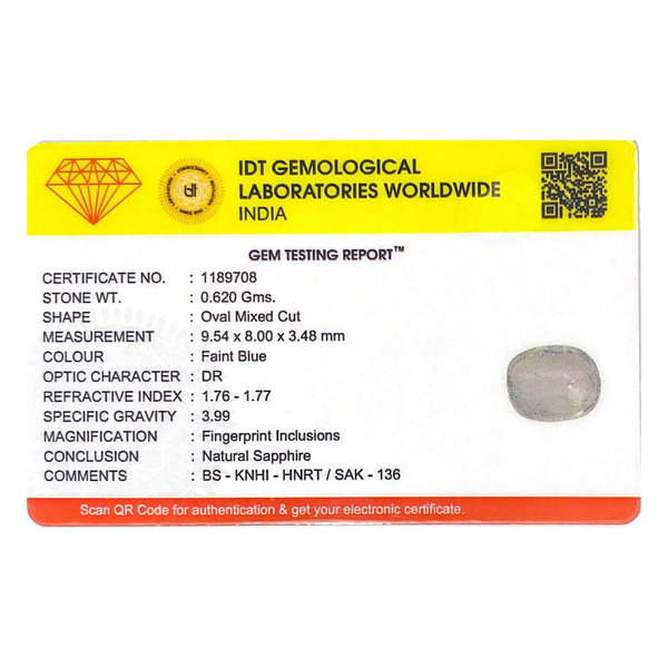 Blue Sapphire - 3.1 Carat