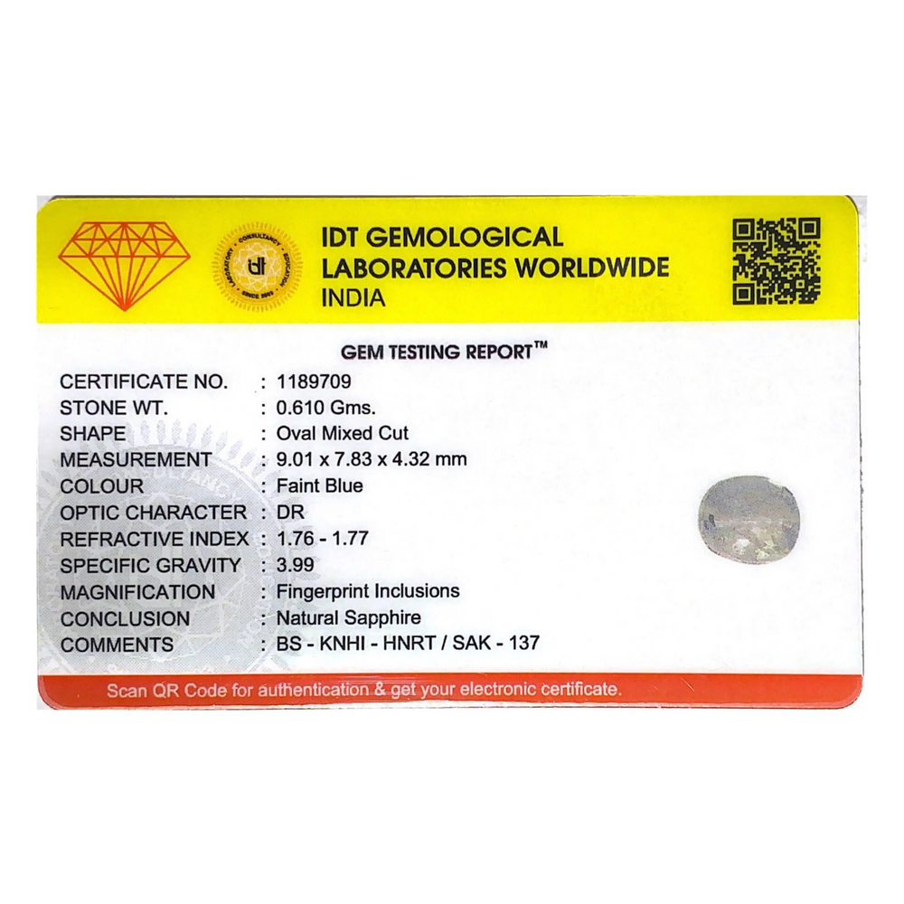 Blue Sapphire - 3.05 Carat