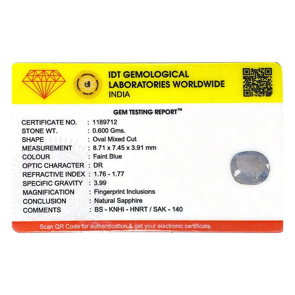 Blue Sapphire - 3 Carat