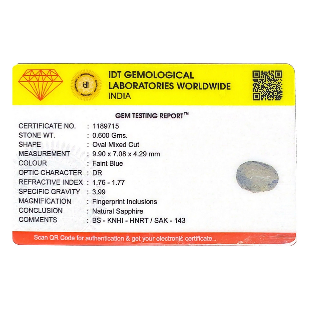 Blue Sapphire - 3.6 Carat