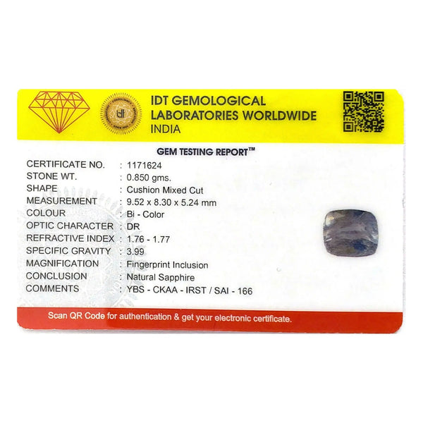 Bi-Color Sapphire (Pitambari) - 4.25 Carat - Pramogh