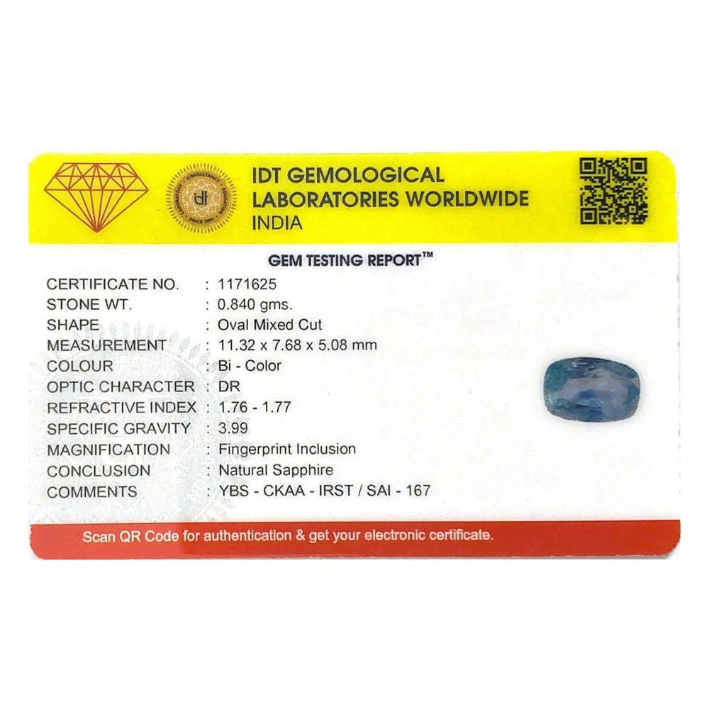 Bi-Color Sapphire (Pitambari) - 4.2 Carat - Pramogh