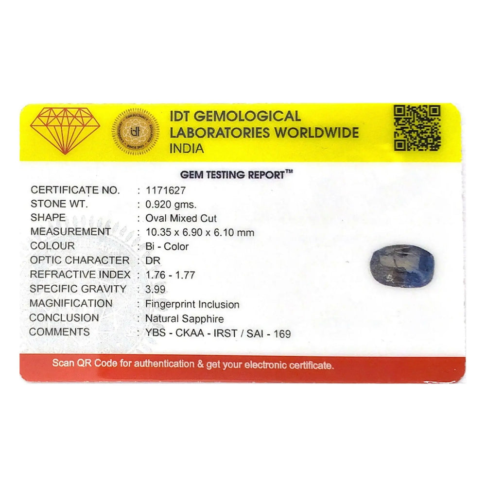 Bi-Color Sapphire (Pitambari) - 4.6 Carat - Pramogh