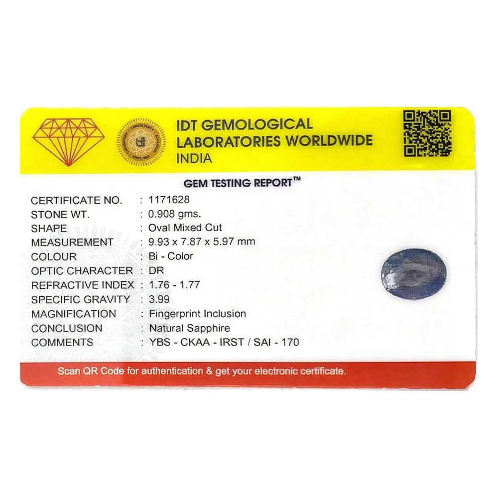 Bi-Color Sapphire (Pitambari) - 4.54 Carat - Pramogh