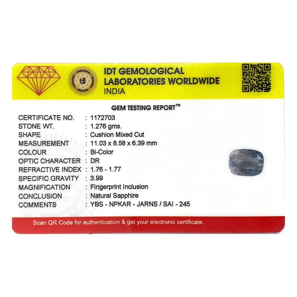 Bi-Color Sapphire (Pitambari) - 6.38 Carat - Pramogh