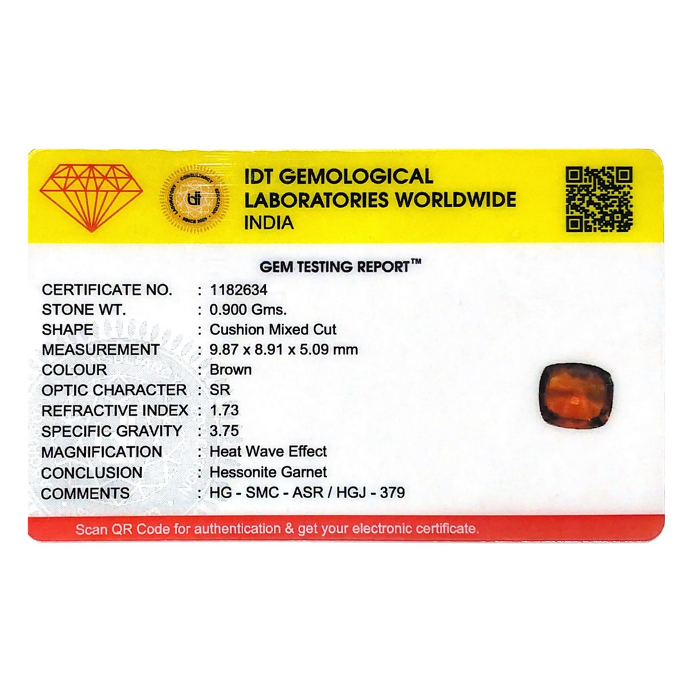 Hessonite (Gomed) - 4.5 Carat - Pramogh