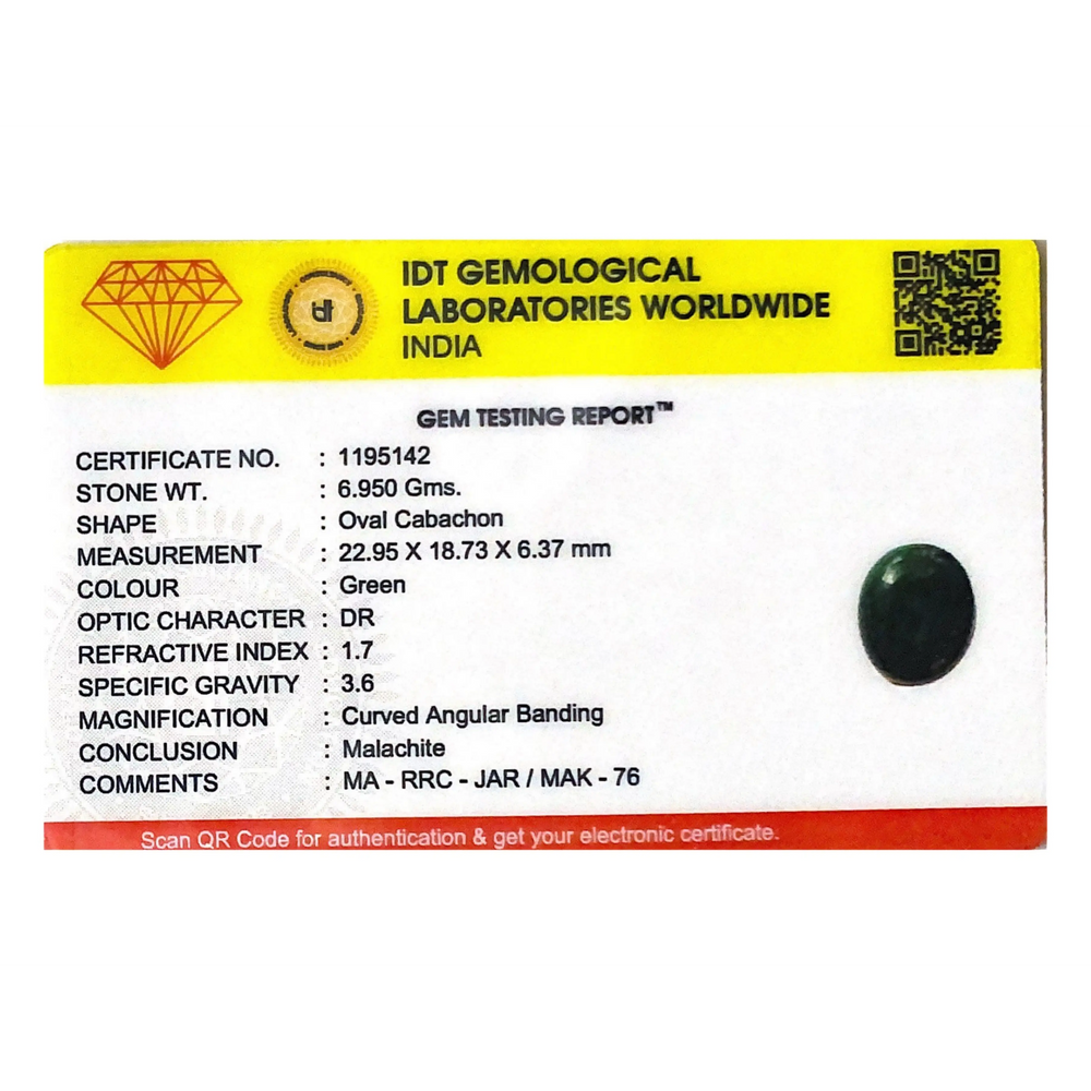 Malachite (Kidney Stone) - 34.75 Carat