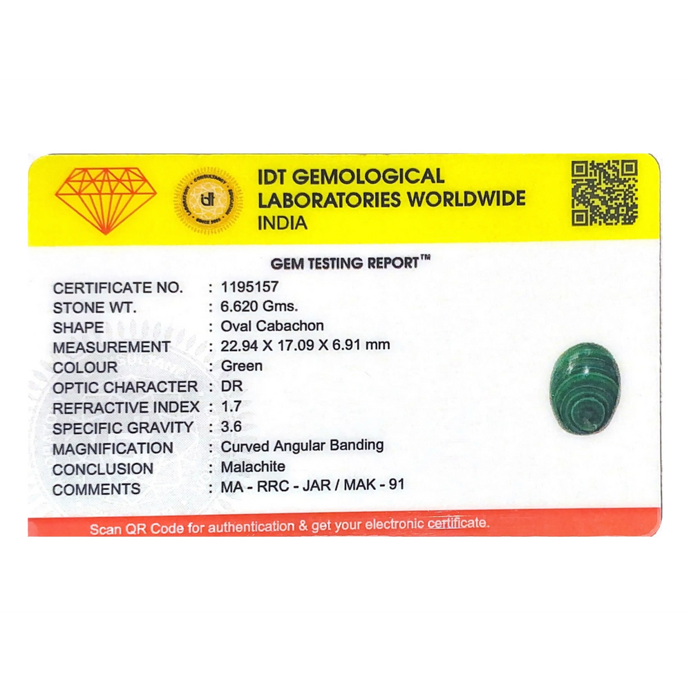 Malachite (Kidney Stone) - 33.1 Carat