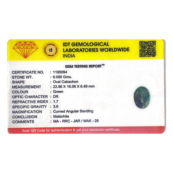 Malachite (Kidney Stone) - 30.45 Carat