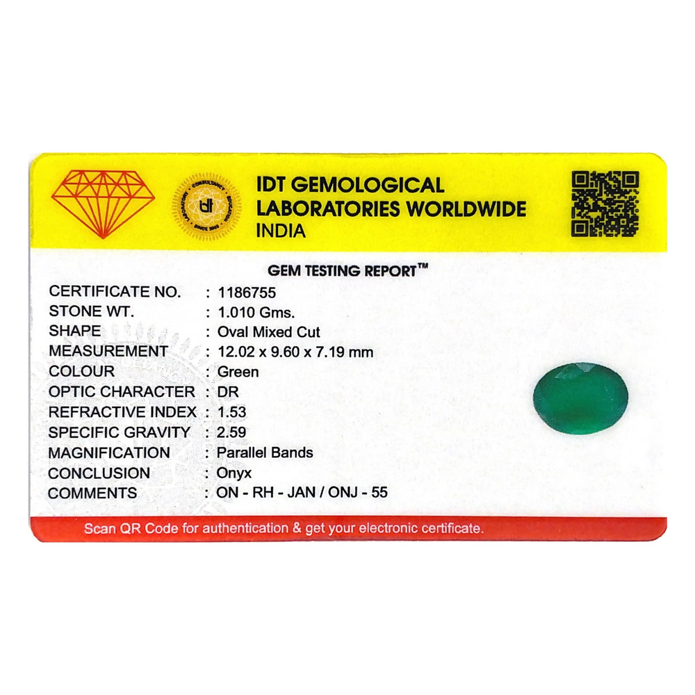 Onyx (Sabza) - 5.05 Carat