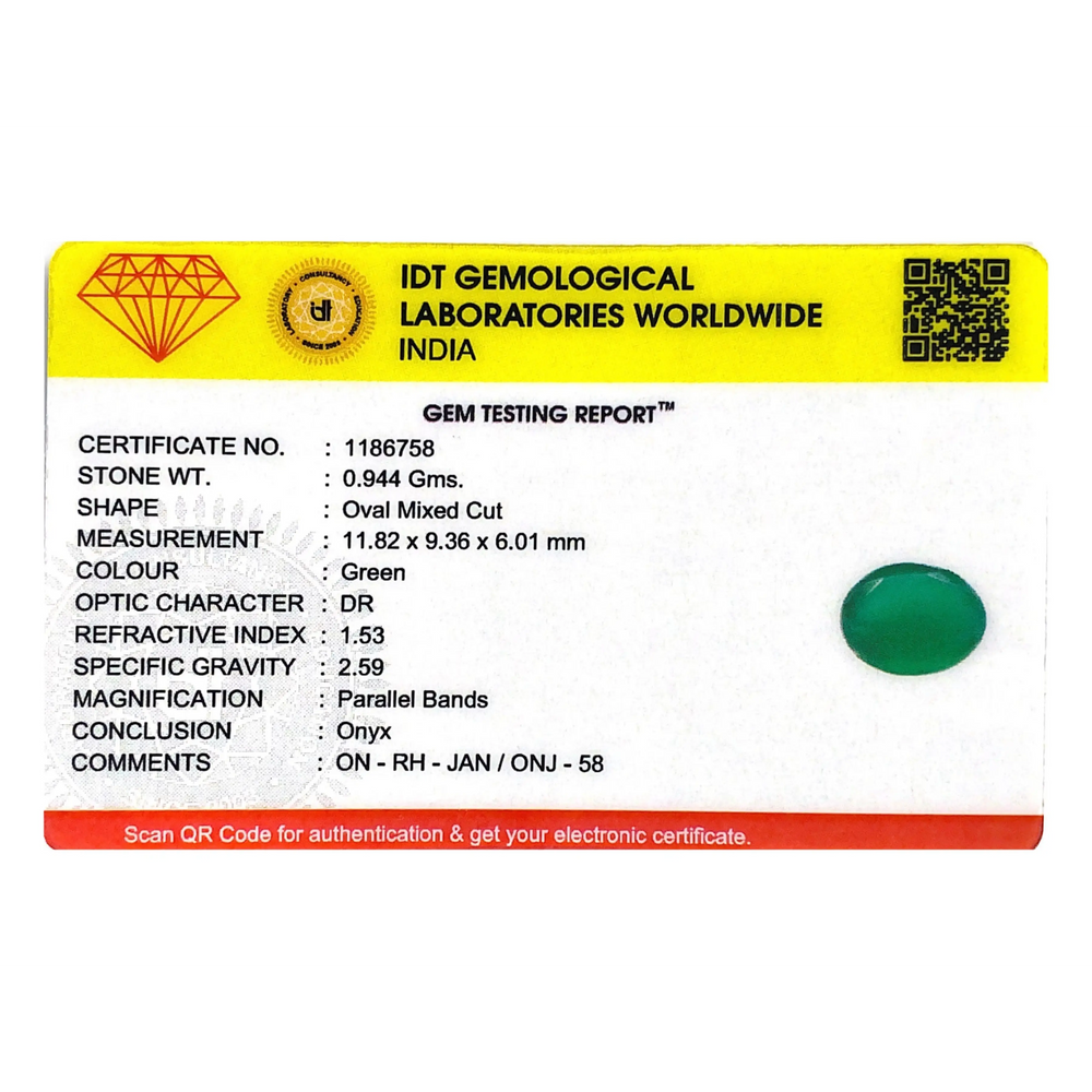 Onyx (Sabza) - 4.72 Carat