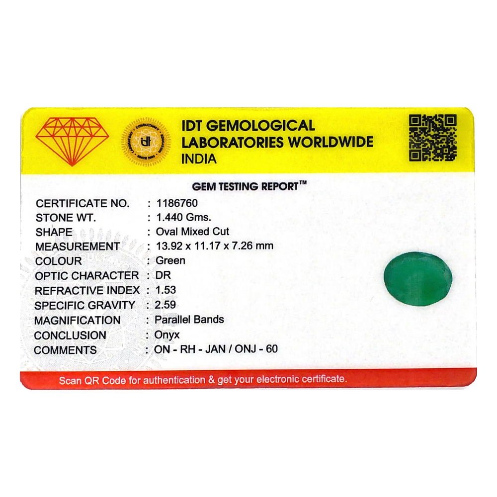 Onyx (Sabza) - 7.2 Carat