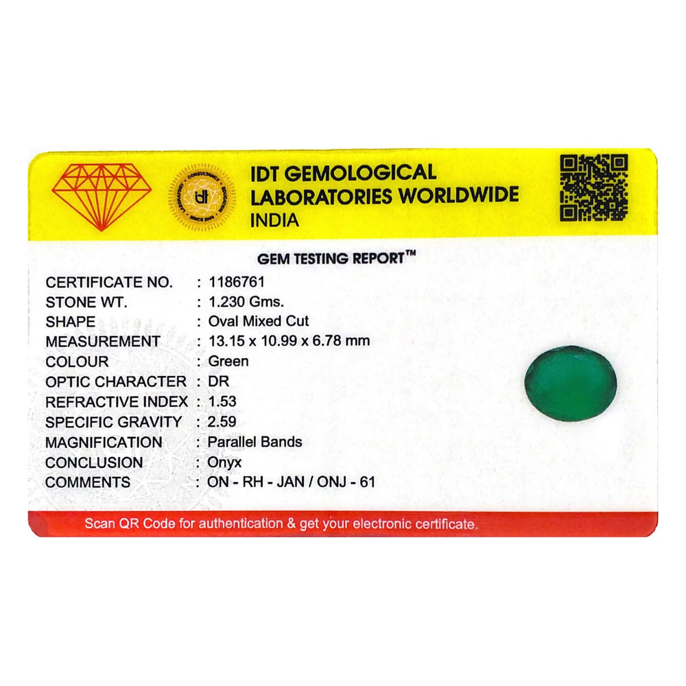Onyx (Sabza) - 6.15 Carat