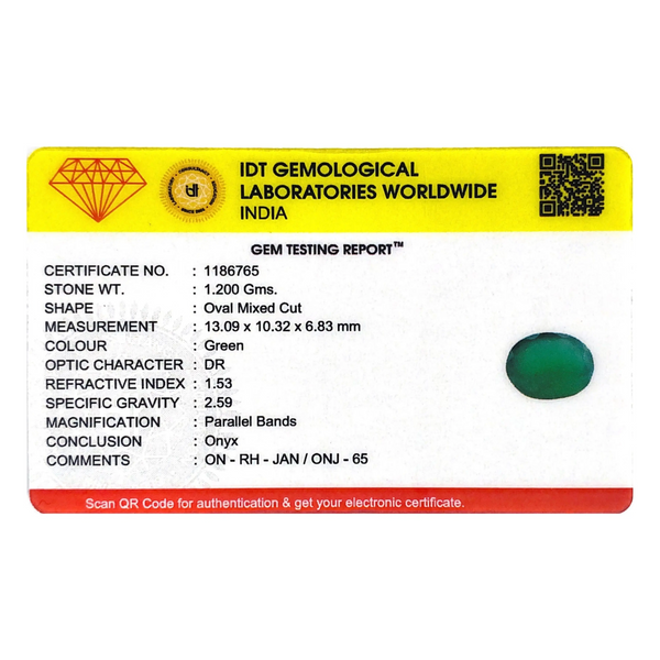 Onyx (Sabza) - 6 Carat