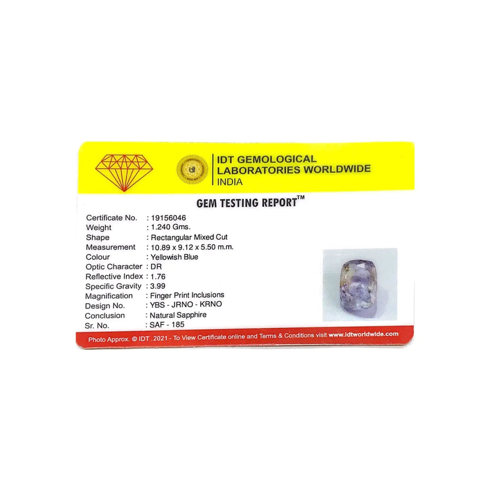 Bi-Color Sapphire (Pitambari) - 6.2 Carat - Pramogh