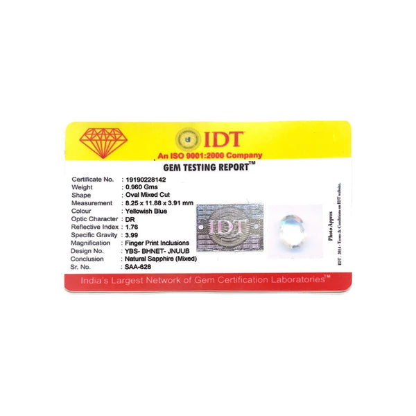 Bi-Color Sapphire (Pitambari) - 4.8 Carat - Pramogh