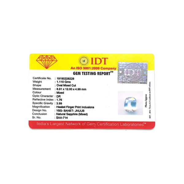 Bi-Color Sapphire (Pitambari) - 5.55 Carat - Pramogh