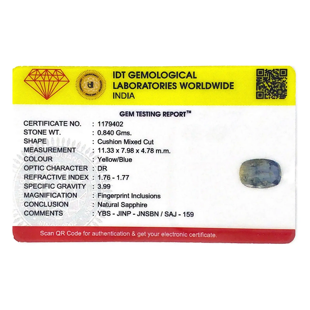 Bi-Color Sapphire (Pitambari) - 4.2 Carat - Pramogh