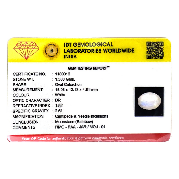 Rainbow Moonstone - 6.9 Carat - Pramogh