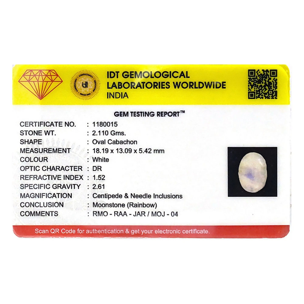 Rainbow Moonstone - 10.55 Carat - Pramogh