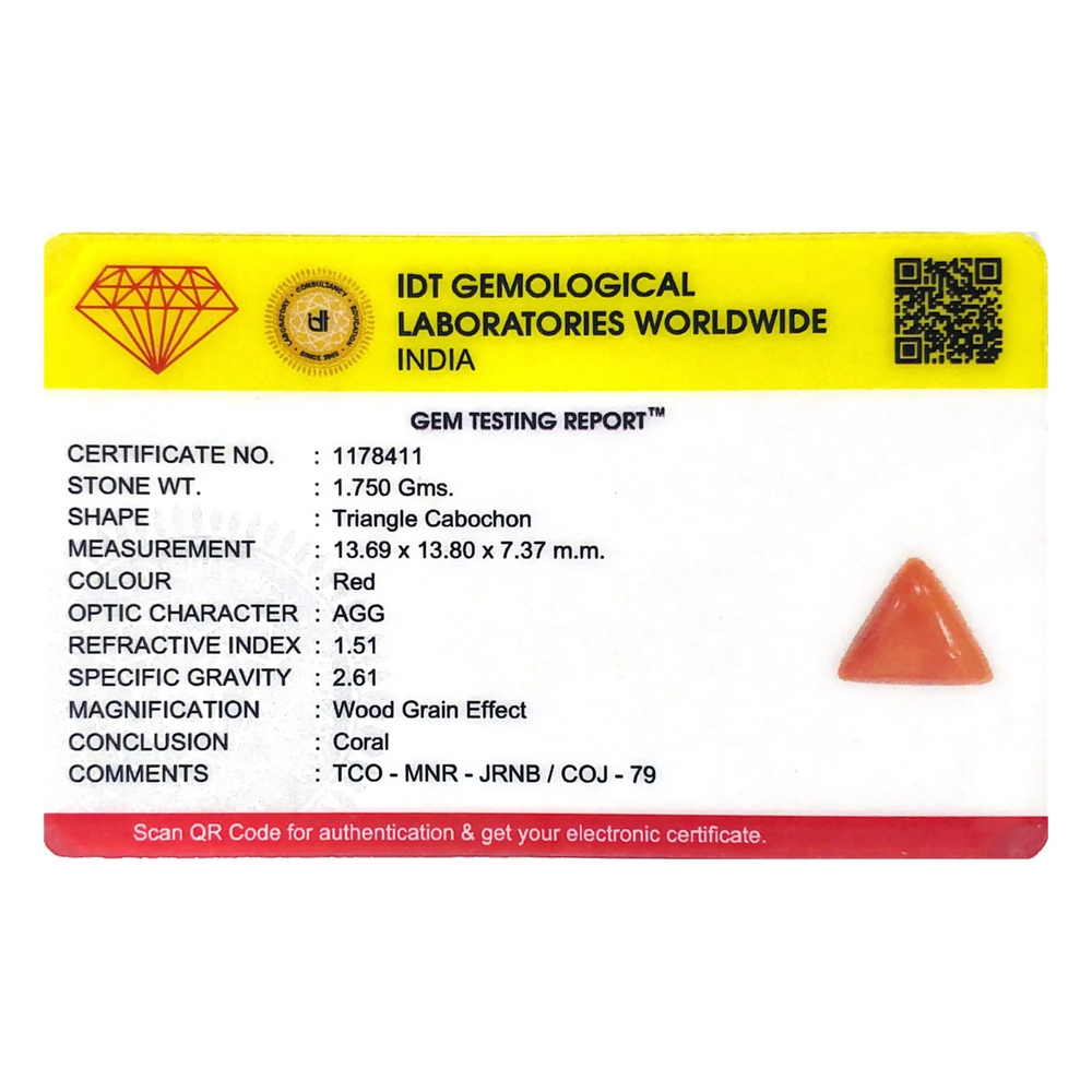 Red Coral - 8.75 Carat - Pramogh