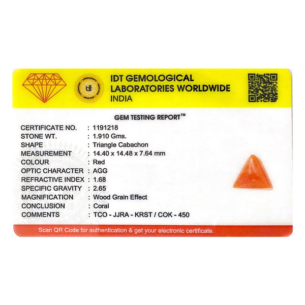 Red Coral - 9.55 Carat