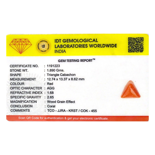 Red Coral - 9.45 Carat