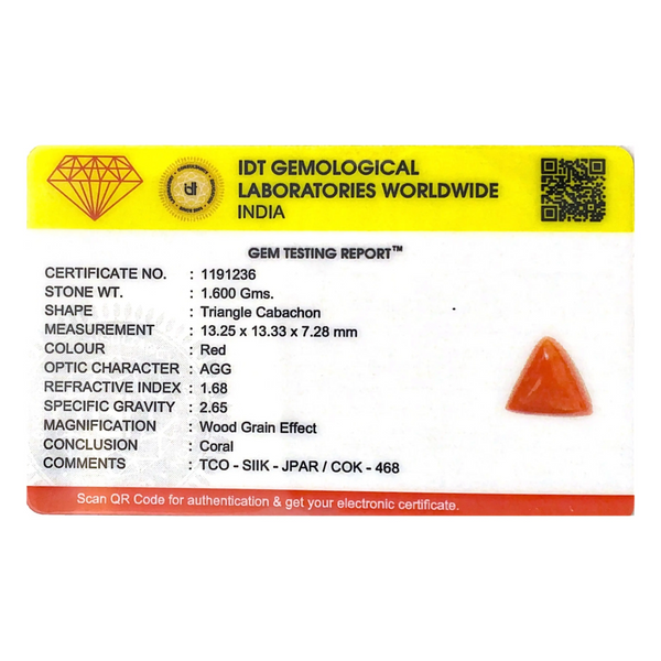 Red Coral - 8 Carat