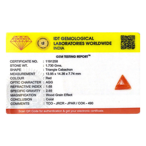 Red Coral - 8.65 Carat