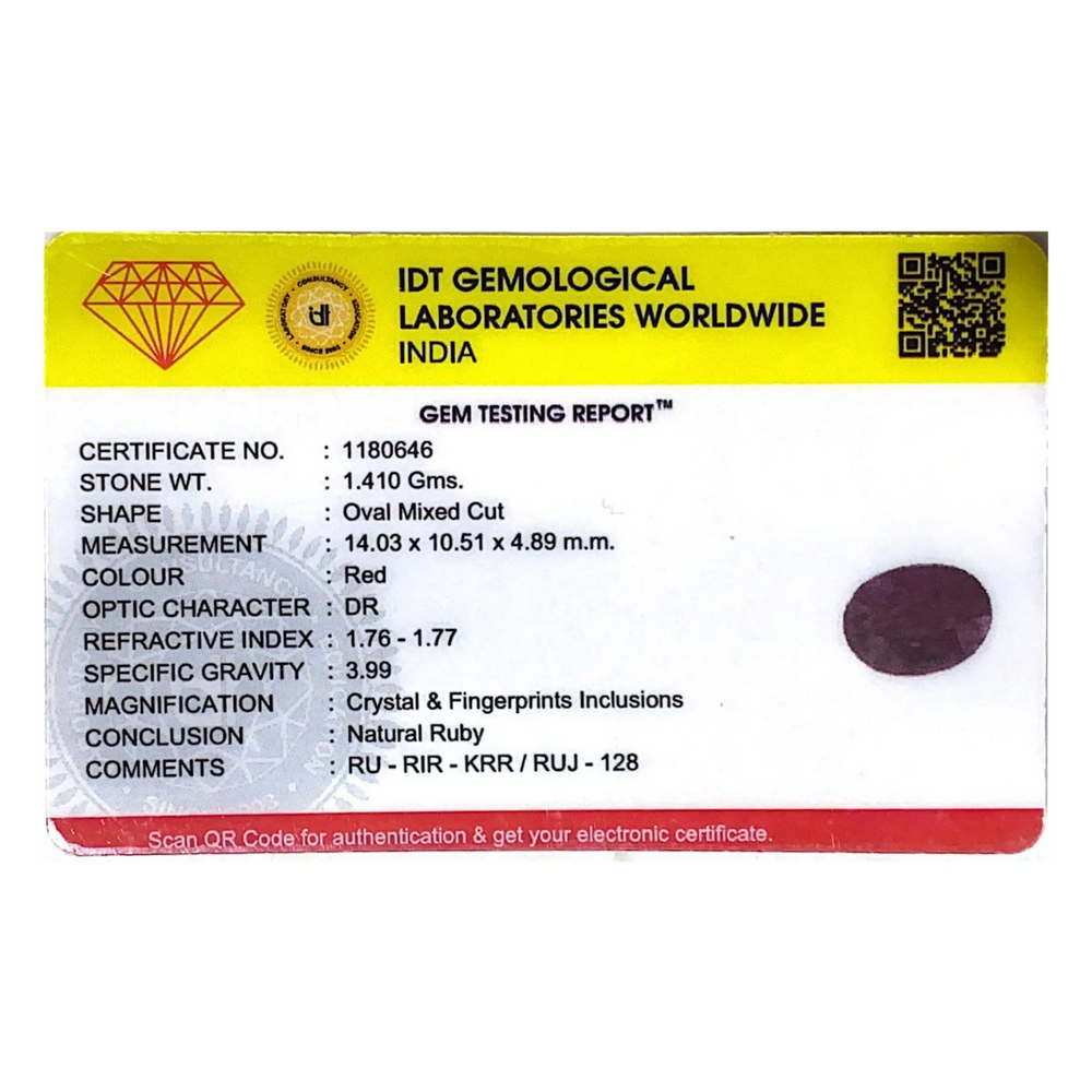 African Ruby - 7.05 Carat - Pramogh