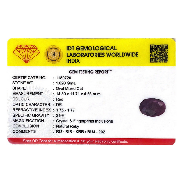 African Ruby - 8.1 Carat - Pramogh