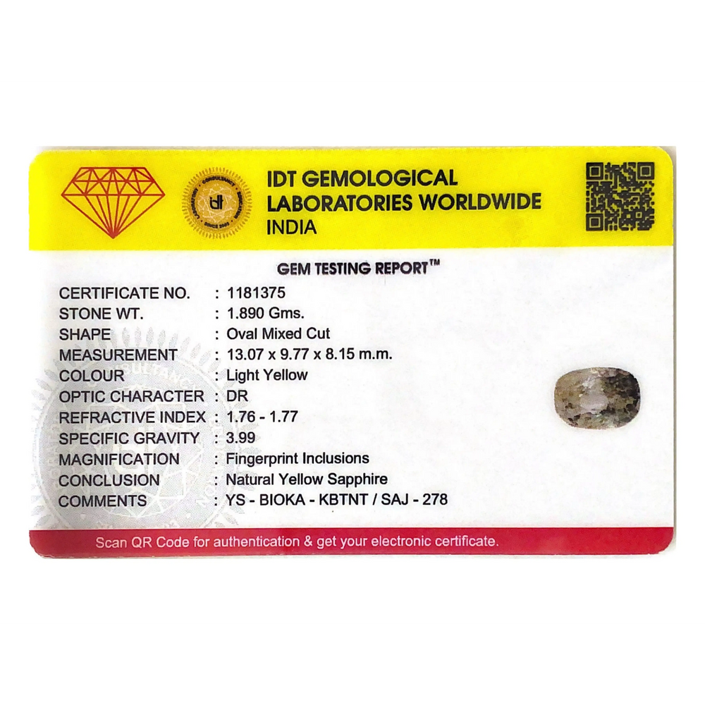 White Sapphire - 9.45 Carat - Pramogh