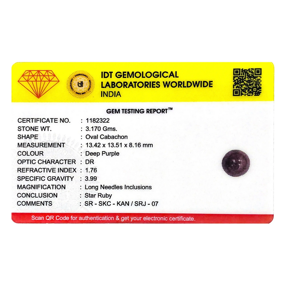 Star Ruby - 15.85 Carat