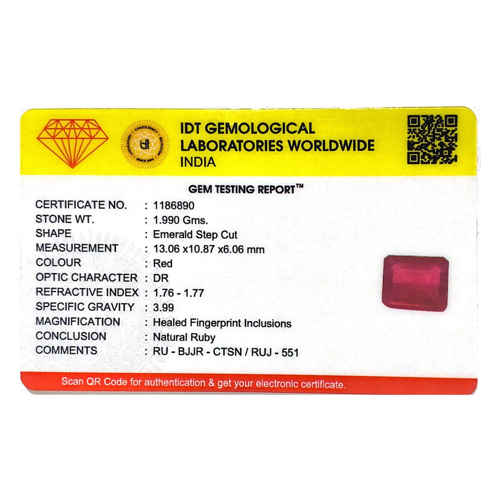 Ruby - 9.95 Carat - Pramogh