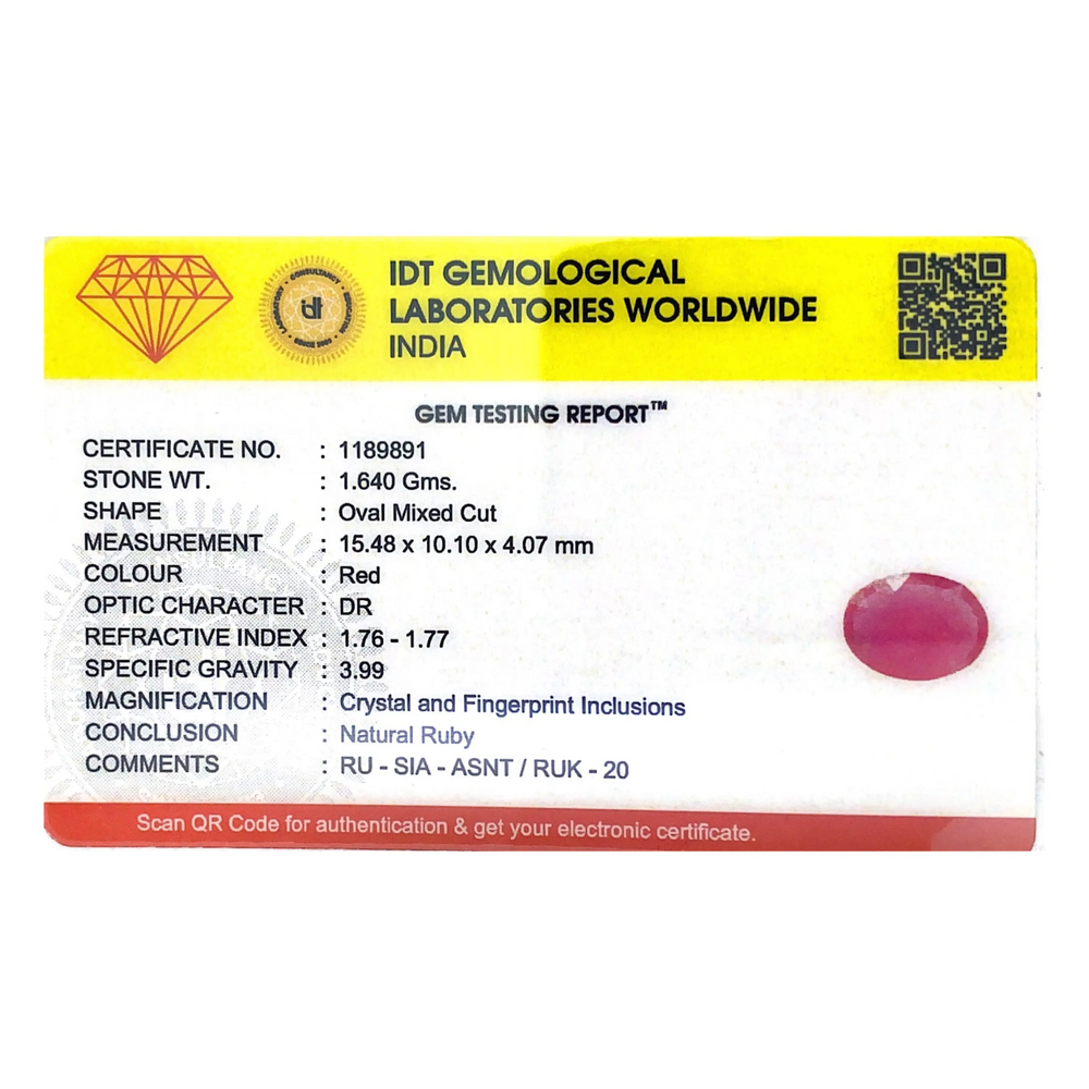 Ruby - 8.2 Carat