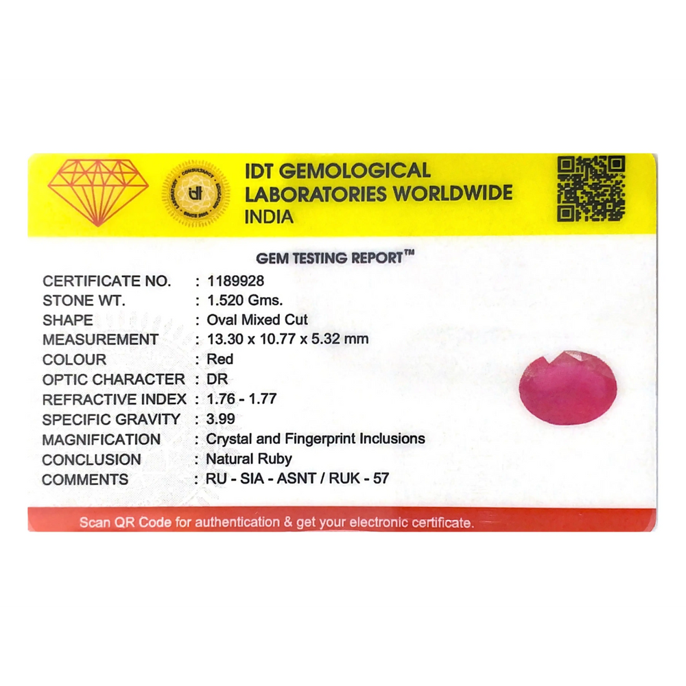 Ruby - 7.6 Carat