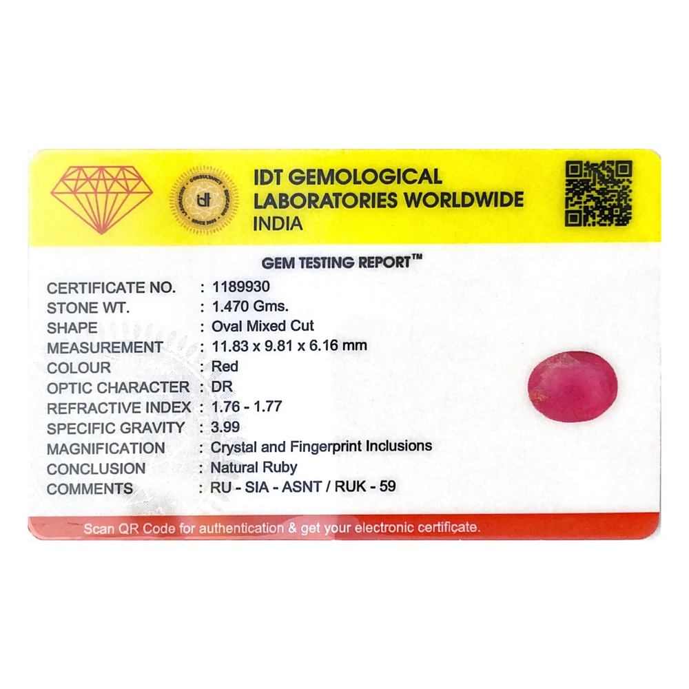 Ruby - 7.35 Carat